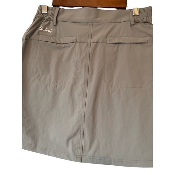 Baleaf Women's Sm Athletic Outdoor Hiking Tennis Active Golf Gray Skort Resort - Picture 4 of 13